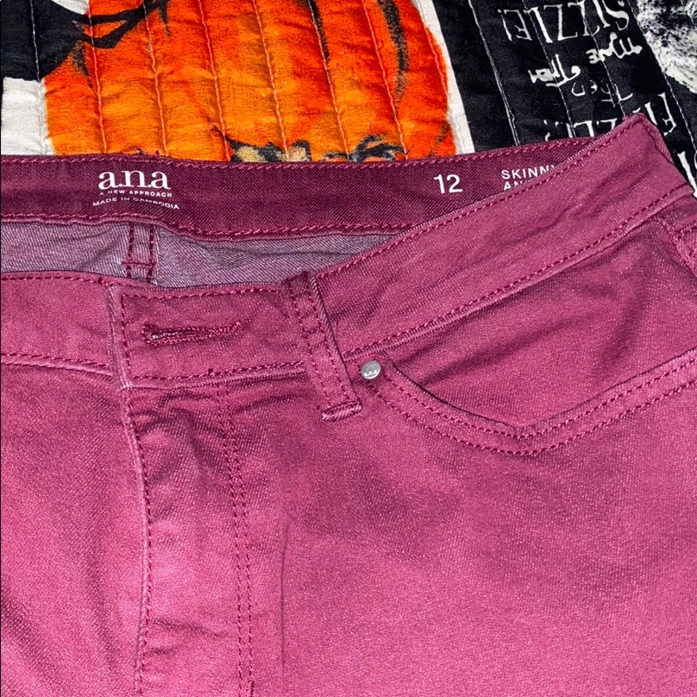 Maroon Jeans. Size 12